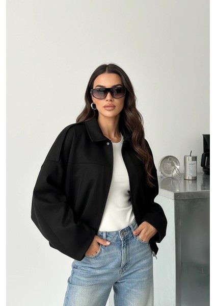 Basic Crop Gömlek Ceket (Shacket) Camelbasic, Crop, Gömlek