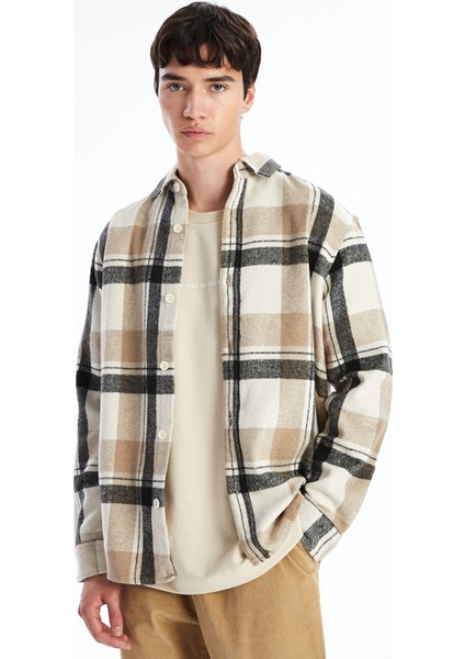 Yeni Sezon Regular Fit Uzun Kollu Ekose Erkek Oduncu Gömlek