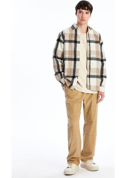 Yeni Sezon Regular Fit Uzun Kollu Ekose Erkek Oduncu Gömlek fiyatları