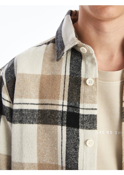 Yeni Sezon Regular Fit Uzun Kollu Ekose Erkek Oduncu Gömlek modelleri