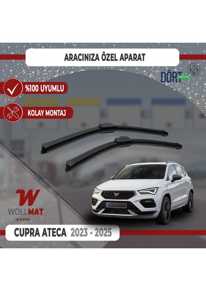 Cupra Ateca Silecek 2023 2025 Silecek Takımı Araca Özel