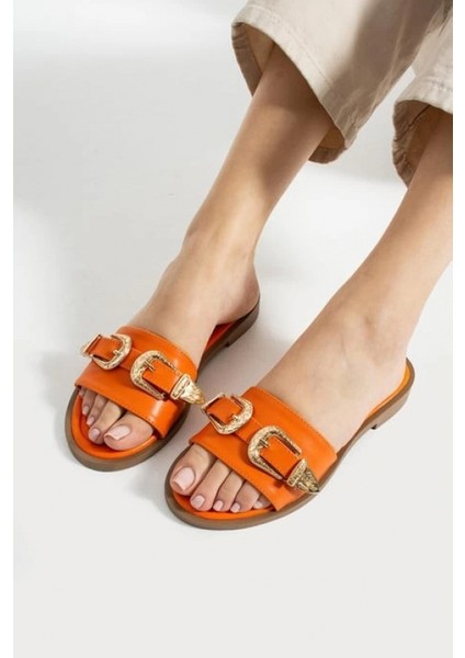 Lvsqvr Sene Turuncu Cilt Terlik (Numara: 38)