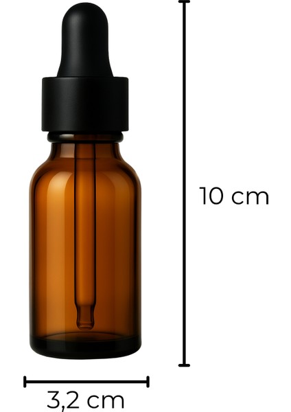 30 ml Amber Cam Serum Şişesi + Siyah Metal Kapaklı Siyah Uçlu Damlalık fırsatları