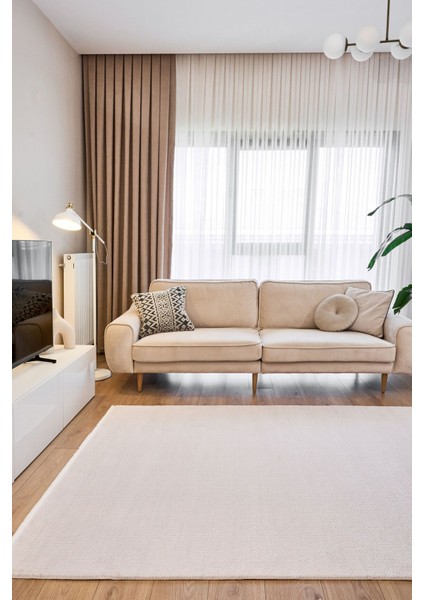 Azur 6541 Açık Gri - Modern Akrilik Halı | Salon Oturma Halısı