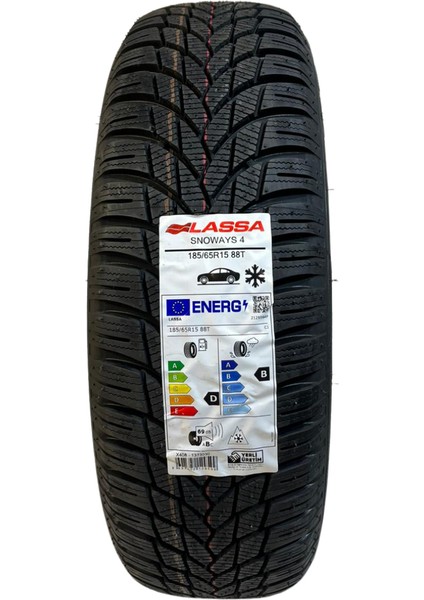 Erlas Jant Lastik 185/65R15 Lassa Snoways 4 88T 4 Lü Takım