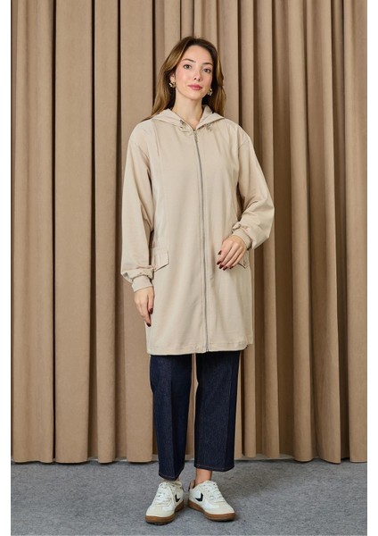 Kapüşonlu Basic Tunik 10733
