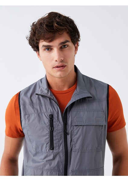 Yeni Sezon Standart Kalıp Dik Yaka Erkek Avcı Yeleği modelleri