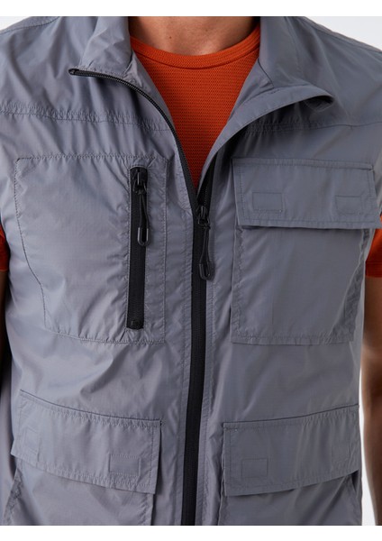 Yeni Sezon Standart Kalıp Dik Yaka Erkek Avcı Yeleği fırsatları