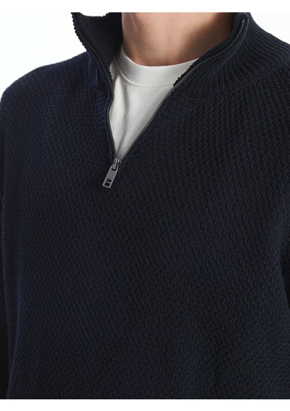 Yeni Sezon Dik Yaka Uzun Kollu Erkek Triko Kazak modelleri