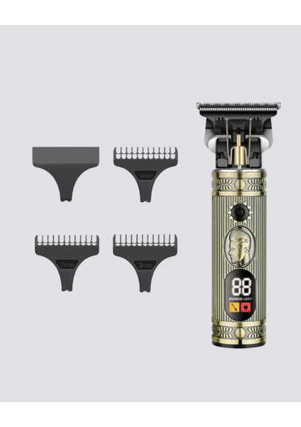 T Bıçaklı Profesyonel Saç ve Sakal Düzeltici – 8 Kılavuz Tarağı, 2’si 1 Arada Burun ve S fırsatları