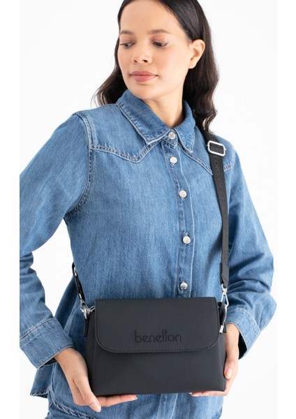 Benetton Kadın Kol Çantası Siyah BNT1677 fiyatları