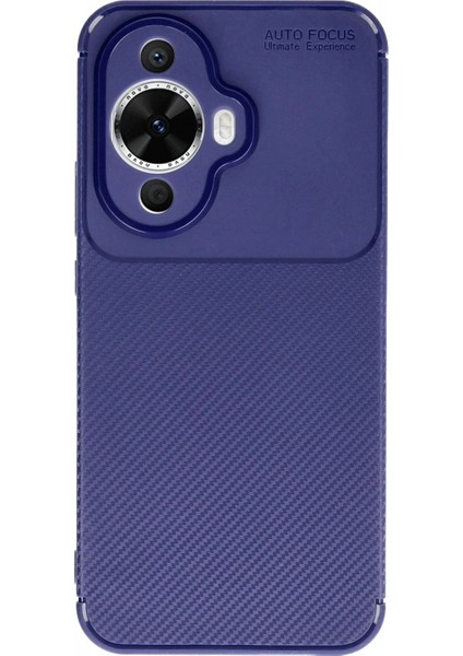 Ieg Huawei Nova 12S Kılıf Auto Focus Karbon Kapak - Lacivert