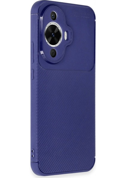 Ieg Huawei Nova 12S Kılıf Auto Focus Karbon Kapak - Lacivert fiyatları