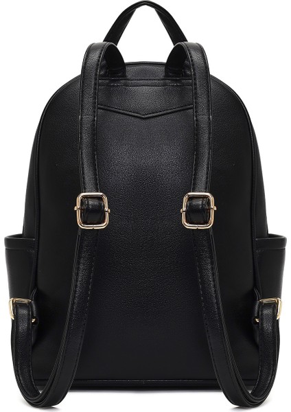 Kadın Siyah Desenli Sırt Çantası 25ABD265418 modelleri