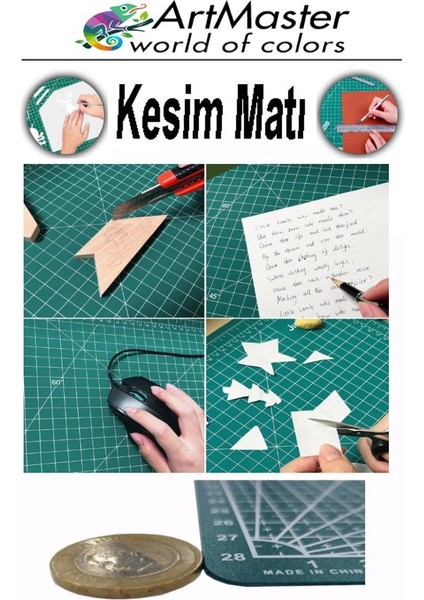 A3 Kesim Matı 3 Adet 30X45 cm Çift Taraflı Çizim Matı Kesim Altlığı Kesme Madı Kesim Tablası Proje Etkinlik fırsatları