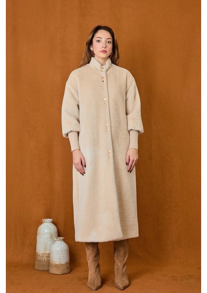 Kadın Çift Sıra Çıtçıtlı Kolları Kaşkorseli Kaban 15230 fiyatları