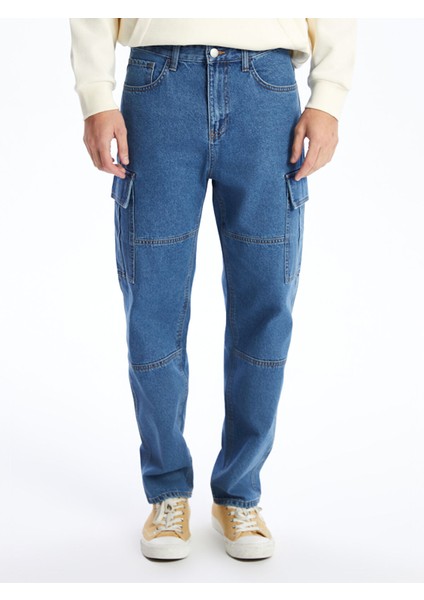 Yeni Sezon Baggy Fit Erkek Kargo Jean Pantolon fiyatları