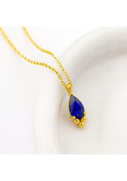 14 Ayar Altın Minik Safir Kolye fiyatları