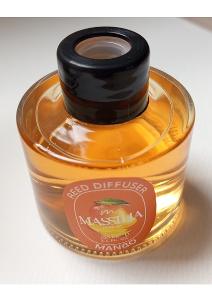 Mango Çubuklu Massılıa Oda Kokusu 100 ml Mango Aromalı Siyah Çubuklarla Kalıcı Etki fırsatları