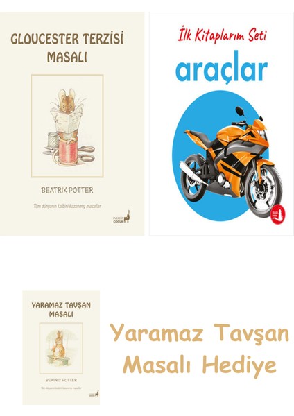 + Ilk Kitaplarım - Araçlar (Ciltli) + Yaramaz Tavşan Masalı