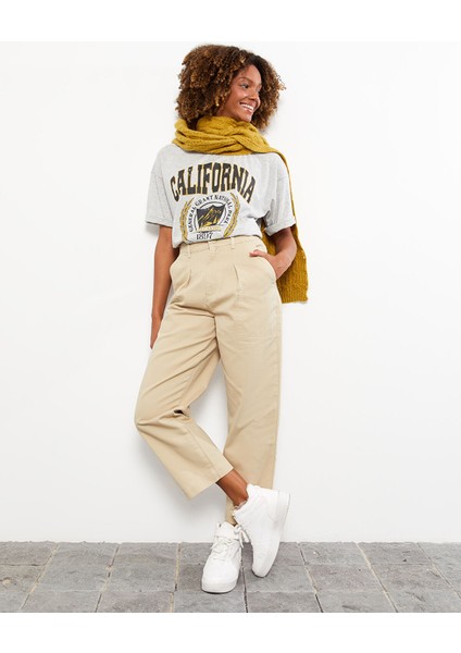 Yeni Sezon Kadın Rahat Kalıp Düz Pantolon