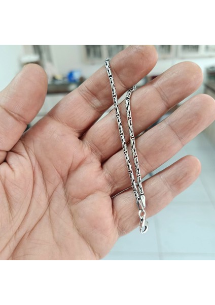 925 Ayar Gümüş Yuvarlak Kral Bileklik 2,5 mm fiyatları