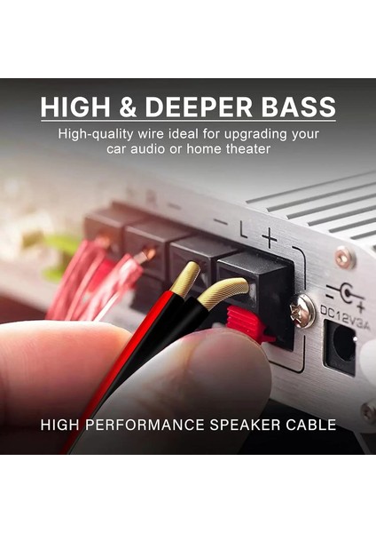 Hoparlör Kablosu Kordon 2x1.5 Zayıf Akım LED Kablosu Siyah 100 Metre fırsatları