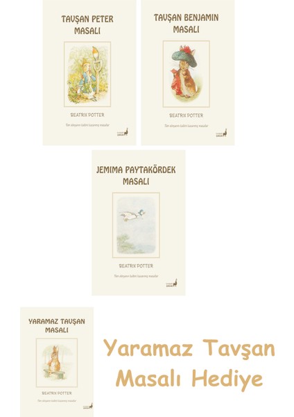 Beatrix Potter 4 - Tavşan Benjamin Masalı + Beatrix Potter 12 - Jemima Paytakördek Masalı