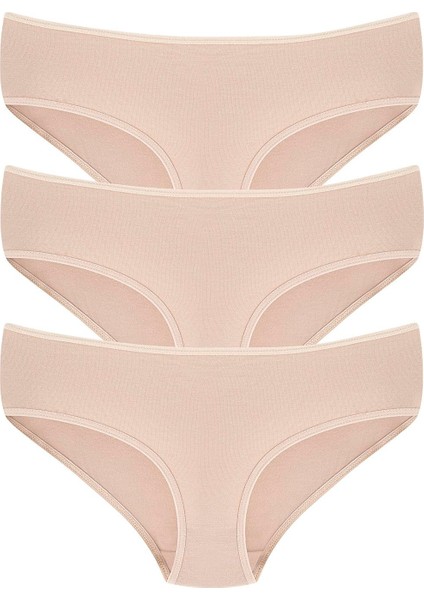 Kadın Bambu Külot Ten Rengi 3'lü Paket Extra Yumuşak ve Esnek, Nefes Alan Kumaş modelleri