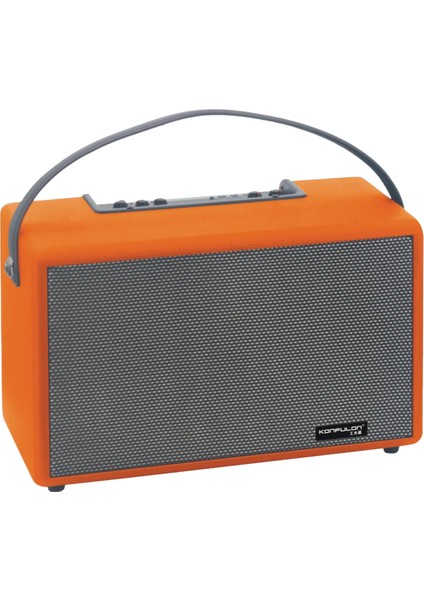 Lvsqvr Konfulon F32 2X50W Sürücülü 2 Adet Mikrofonlu Bt 5.2 Kablosuz Hoparlör - Turuncu