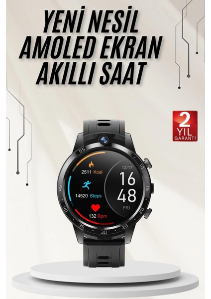 Ieg® Akıllı Saat 3 Kordon Akıllı Saat Android ve Ios Uyumlu Uzun Ömürlü Titreşimli