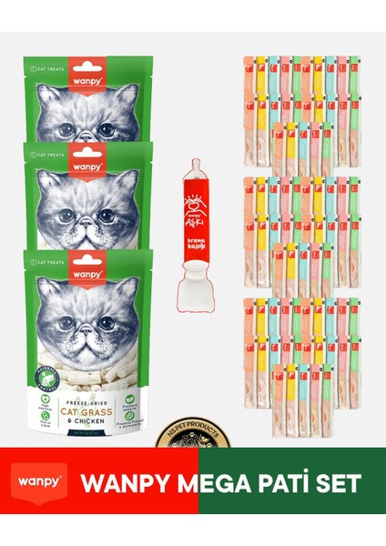 Kedi Maması Wanpy Mega Pati Set