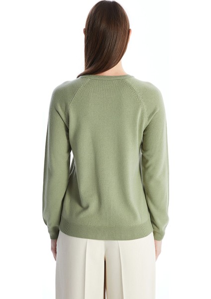 Yeni Sezon Bisiklet Yaka Düz Uzun Kollu Kadın Triko Kazak indirimleri