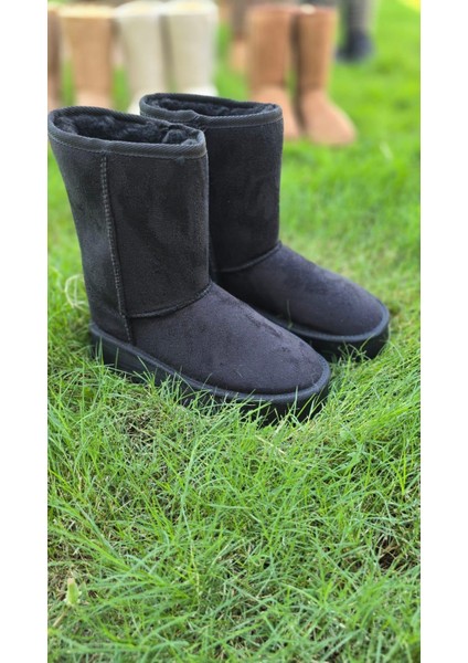 Kadın Lüx Süet Içi Kürklü Kışlık Kalın Taban Konforlu Bot fiyatları