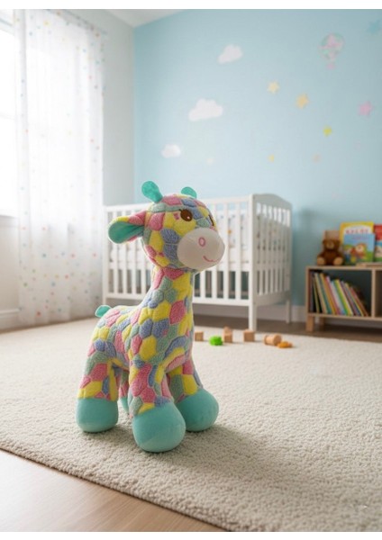Atakids Renkli Zürafa Peluş Oyuncak