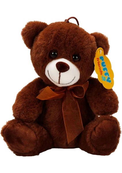 0998 Sun-Jhn-Pff-Sk Peluş Ayı Oturan Kurdeleli 21CM 2r modelleri