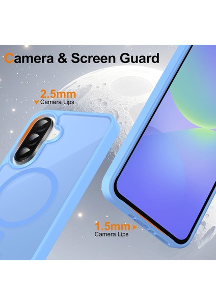 Samsung Galaxy A56 Uyumlu Kamera Lens+Ekran Koruyucu Magsafe Şarj Destekli Iz Tutmaz Mat Kapak fırsatları