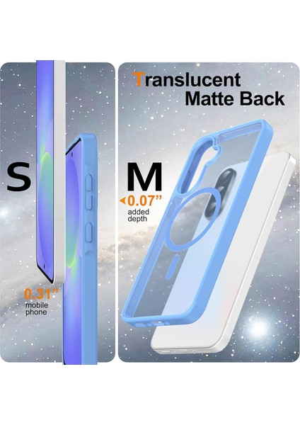 Samsung Galaxy A56 Uyumlu Kamera Lens+Ekran Koruyucu Magsafe Şarj Destekli Iz Tutmaz Mat Kapak indirimleri