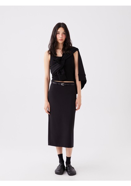 Yeni Sezon Kadın Standart Fit Düz Etek fiyatları