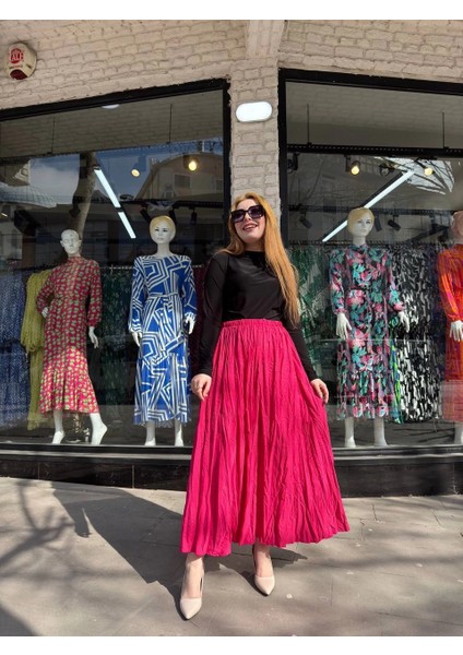 Lvsqvr Kraş Etek Fuşya (Beden: L) fiyatları