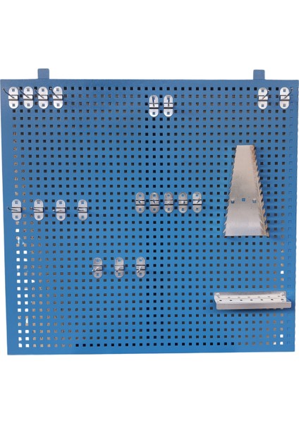 100 cm Delikli Metal Takım Asma Panosu (Mavi Renk)