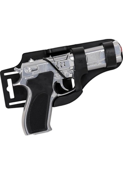 Metal Oyuncak Tabanca Krom Seri 23