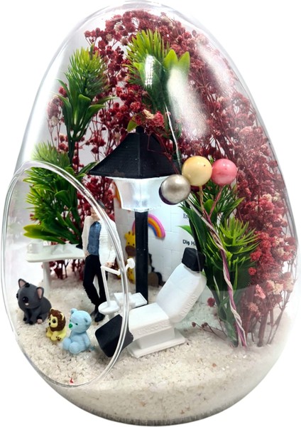 Premium Lüx Kişiselleşebilir Çocuk Diş Hekimi Pedodontist Teraryum Arkadaşa Sevgiliye Konsept Hediye fırsatları