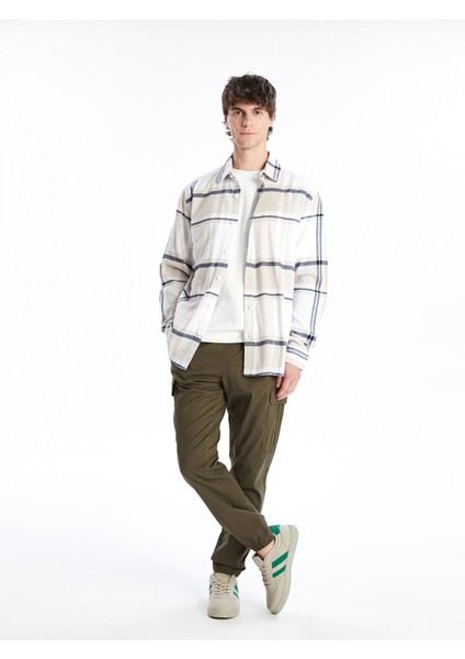 Yeni Sezon Regular Fit Uzun Kollu Ekose Gabardin Erkek Gömlek fiyatları
