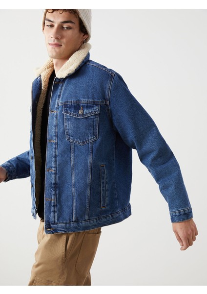 Yeni Sezon Slim Fit Erkek Jean Ceket