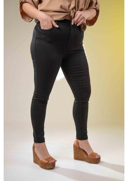 Kadın 210106 Skınny Denim Siyah Pantolon fiyatları