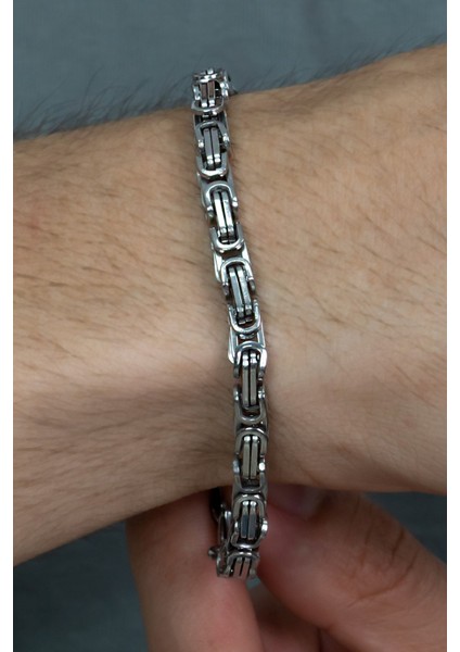 Kişiye Özel Sallantılı Harfli Kral Model Çelik Bileklik Sevgiliye Eşe Hediye ACB02H fiyatları