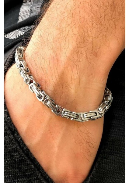 Kişiye Özel Sallantılı Harfli Kral Model Çelik Bileklik Sevgiliye Eşe Hediye ACB02H fırsatları