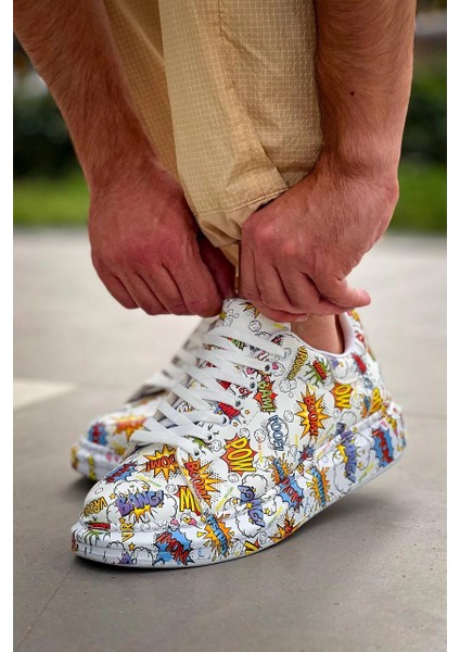 Lvsqvr KB-X500 Kuback Beyaz Boom Bağcıklı Günlük Erkek Ayakkabı (Numara: 42) fiyatları