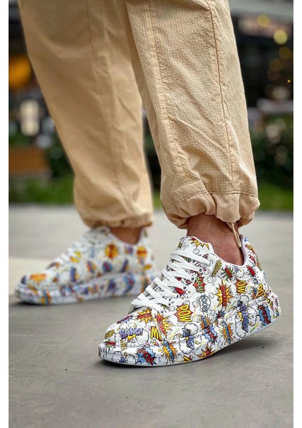 Lvsqvr KB-X500 Kuback Beyaz Boom Bağcıklı Günlük Erkek Ayakkabı (Numara: 42) modelleri